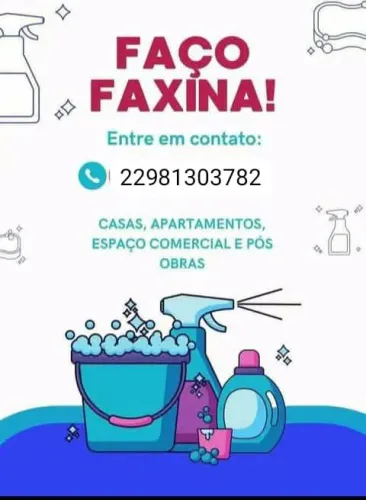 Agende já sua faxina 