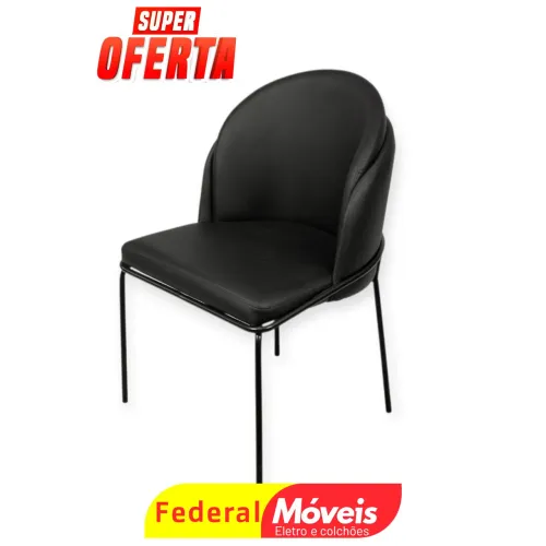Cadeira de Jantar com Pés em Aço - Beleza, resistência reunidos em um só produto!