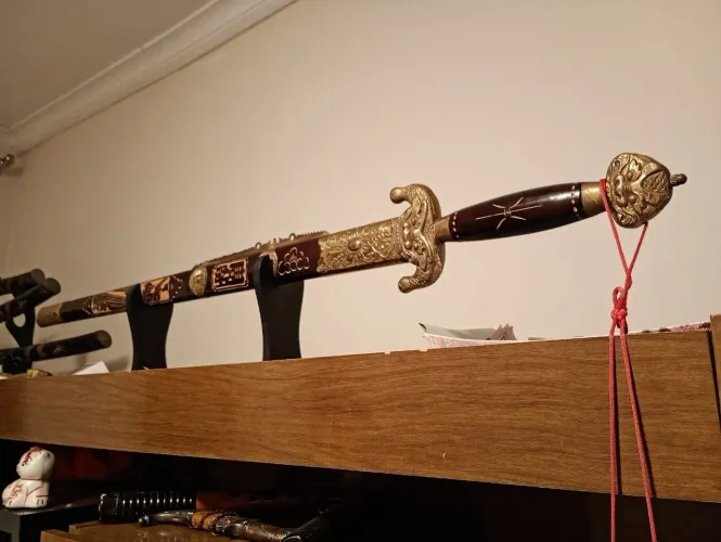Espada imperial chinesa, decorativa 