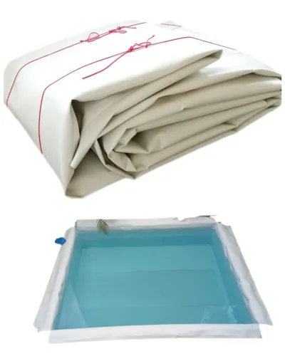 Manta Pead Branca Geomembrana 850 micras para Fundação de Lagos e Impermeabilização 8 x 6