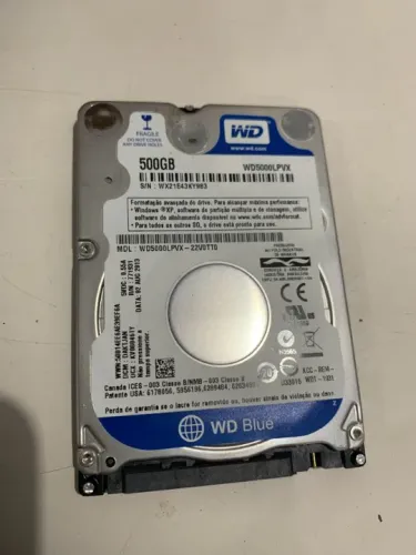 HD WesternDigital 2.5 500GB Notebook