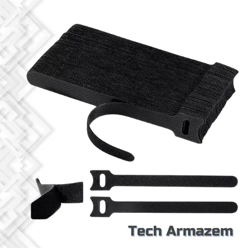 Abraçadeiras Organizar Fios Enrolar Cabos Chicote 15cm