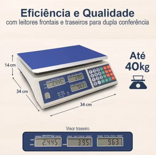 BALANÇA VISOR DUPLO LED ENTREGAMOS