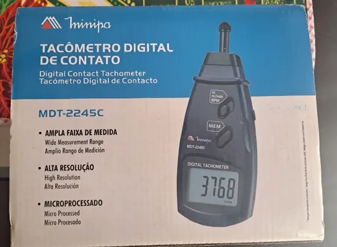 Tacômetro Digital Minipa MDT-2245C - Novo, nunca usado!