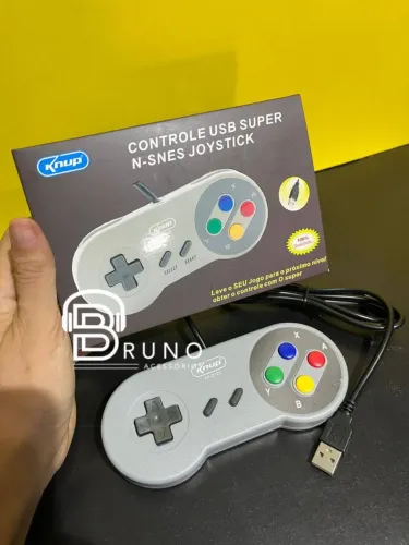 Controle USB estilo Super Nintendo Knup