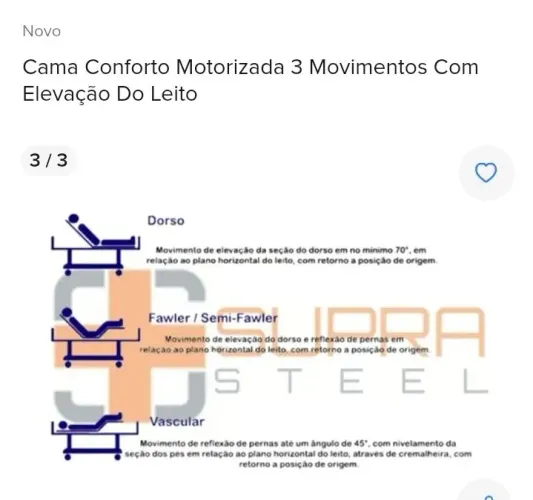 Vendo cama hospitalar motorizada