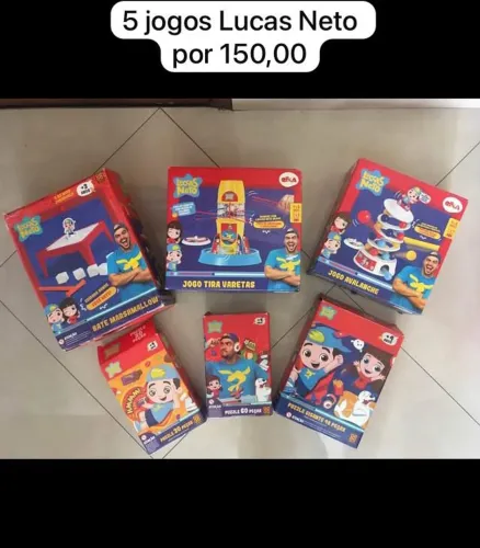Kit c/ 5 Jogos Lucas Neto por R$140,00