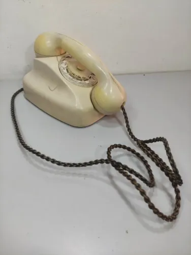 *LEIA*Telefone Siemens Antigo Mesa Disco Raro Original 3kh Amarelo