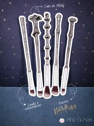 Varinhas Mágicas - Harry Potter kit 5 Pincéis