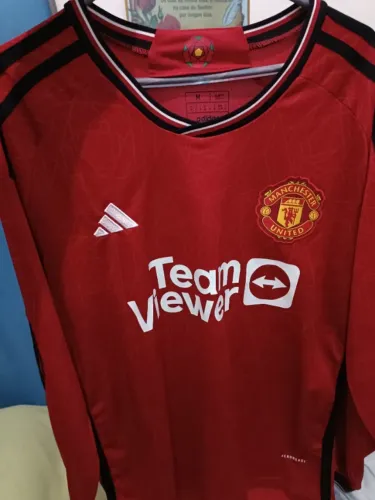 Camisa de time Manchester United Longa 23/24 - Modelo Torcedor