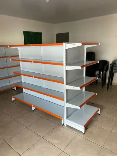 Gôndola central de aço para comércio