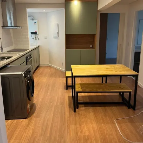 Mesa + Banco Móveis industrial <br>