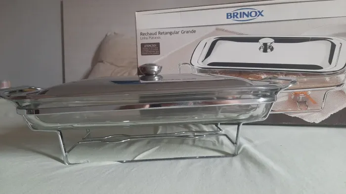 Rechaud Retangular Grande Brinox