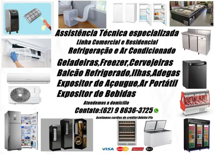 Balcão Refrigerado/Freezer/Geladeiras/Ar condicionado e outros: Consertos e Manutenção 