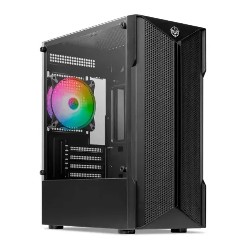Gabinete Gamer TGT Skylancer V2, Mid-Tower, Lateral De Vidro, Com 1 Fan, Preto, TGT-SKLV2-