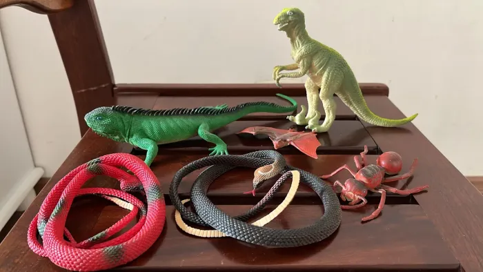 Kit de animais de borracha