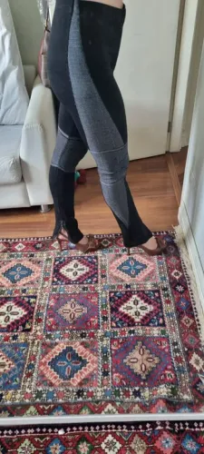 calça tricot m, lê lis blanc , zíper na barra