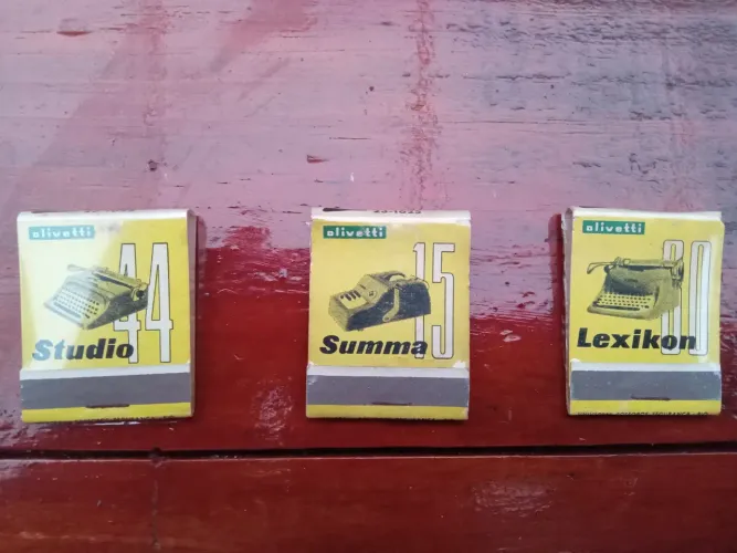 Coleção Caixinhas de Fósforos Antigas Olivetti