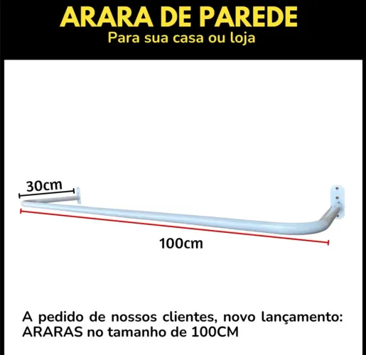 Kit com 3 Araras fixa 