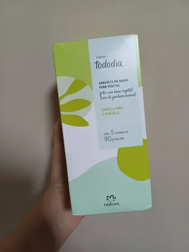 Kit 5 Sabonetes Natura Tododia 90g - Puro Vegetal