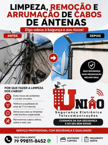 LIMPEZA ( "ADEUS" ANTENAS E CABOS VELHOS)
