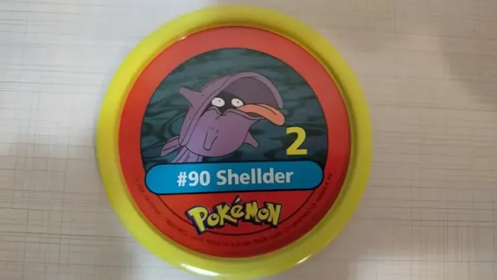 Tazos Estrela Pokémon Pokemetal #90 Shellder