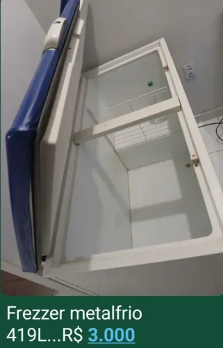 Freezer metalfrio 419L