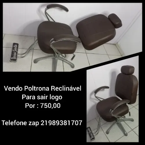 Cadeira ou Poltrona reclinável de Salão