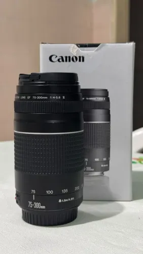 Lente Canon EF 75-300mm - Em perfeito funcionamento