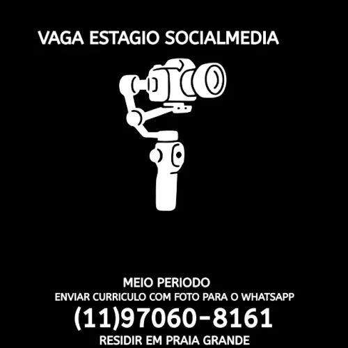 VAGA ESTAGIO SOCIAL MEDIA