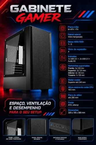 Gabinete gamer