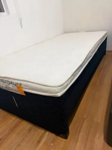 Cama box solteiro com auxiliar