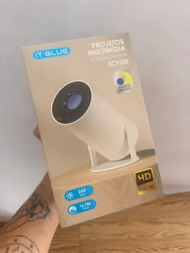 Projetor novo garantia e caixa nota 