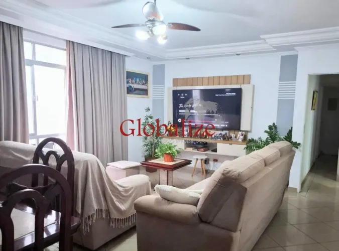 Apartamento residencial de 110m2, com 3 quartos, suíte, DCE e vaga box à venda no Embaré,