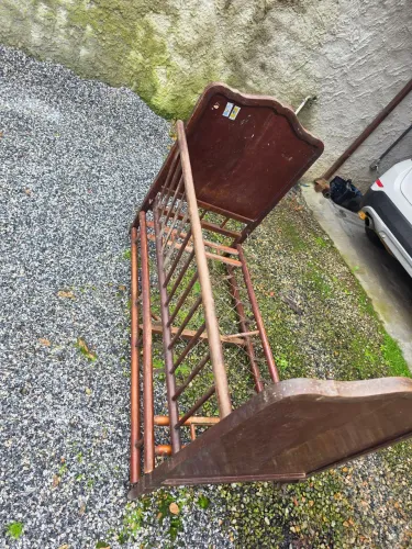 Berço antigo cama patente