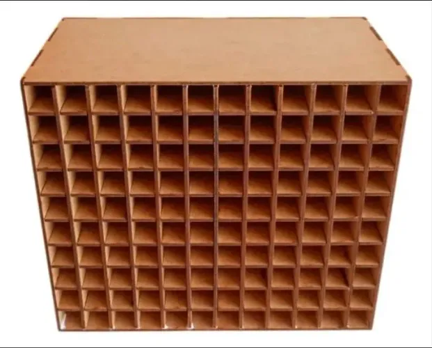 Caixa de 120 cores mdf e cofre desafio 10 mil