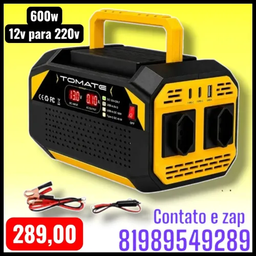Inversor 600w 12v para 220v