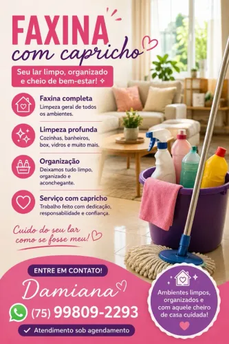 Faxina com capricho 