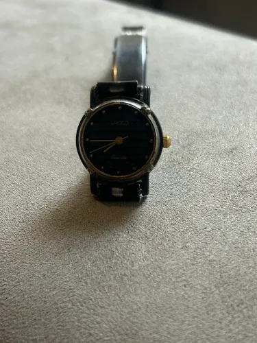 RELÓGIO LANCO 629 FEMININO QUARTZ CAIXA PRETA FOSCO