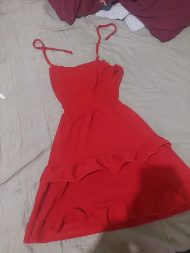 Vestido vermelho feminino 