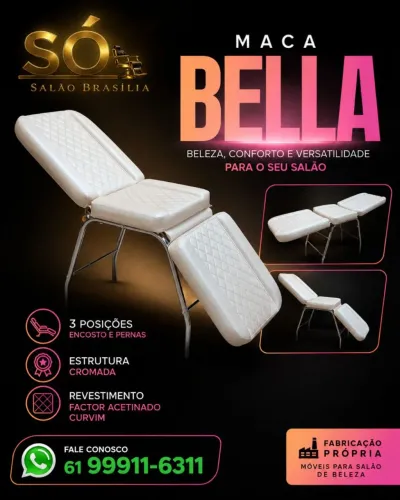 Maca Bella com 3 posições
