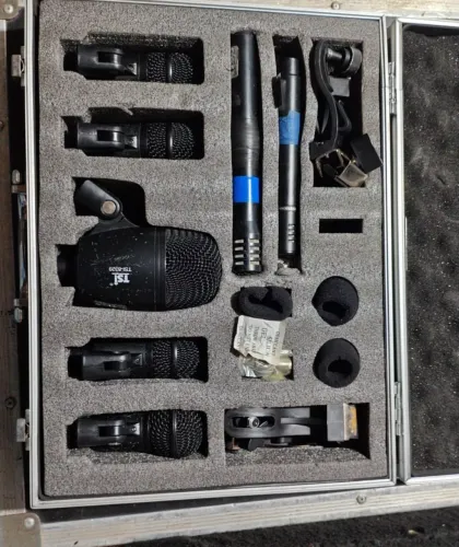 VENDO Kit Microfones Para Bateria TSI DSM-7 (Completo com Case)
