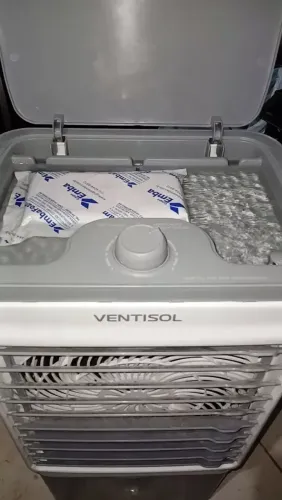 Climatizador Ar Ventisol Portátil Turbo Evaporativo 16 Litros 5 em 1 Umidificador CLIN16PR