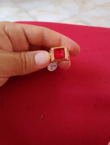 Anel de aço com banho de moeda antiga pra vende nu precinho