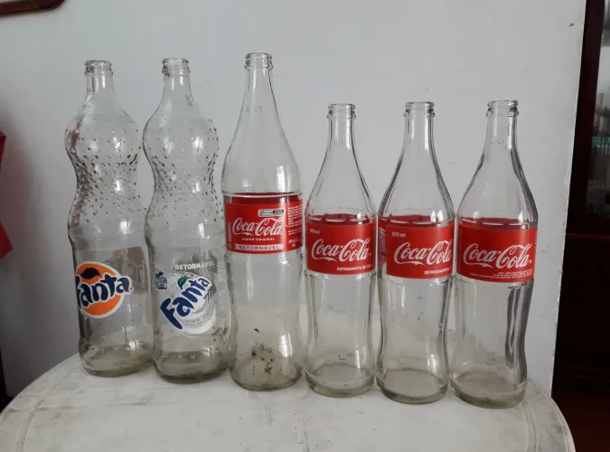 Garrafas Refrigerantes Vidro