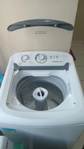 Máquina de Lavar Consul 12Kg Branca com Dosagem Econômica e Ciclo Edredom<br>Centrífuga -