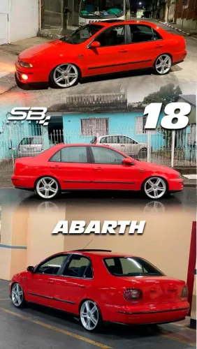 Rodas aro 18 Fiat Abarth prata palio 4x98 novas