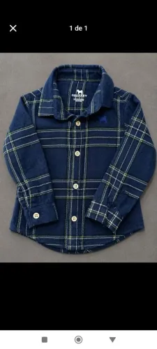 camisa xadrez infantil sharpey 1 ano
