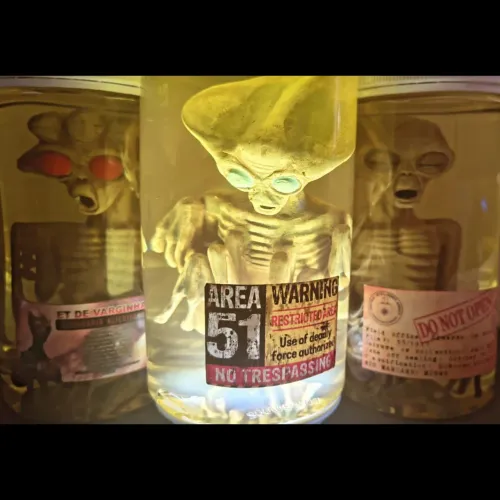 Luminária Alienígena Área 51 - Decoração Exclusiva 