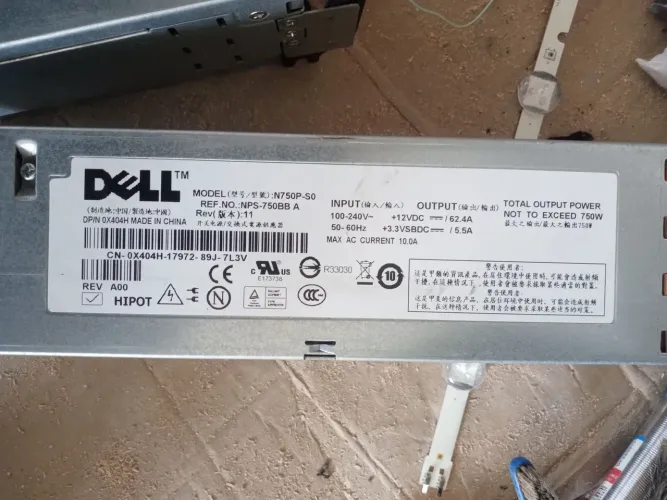 Fontes Servidor Dell 750W Real Originais